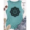 2026 Trendy Mandala Pattern Print Women Sleeveless Tank Top High Quality Casual Spring Summer Vest