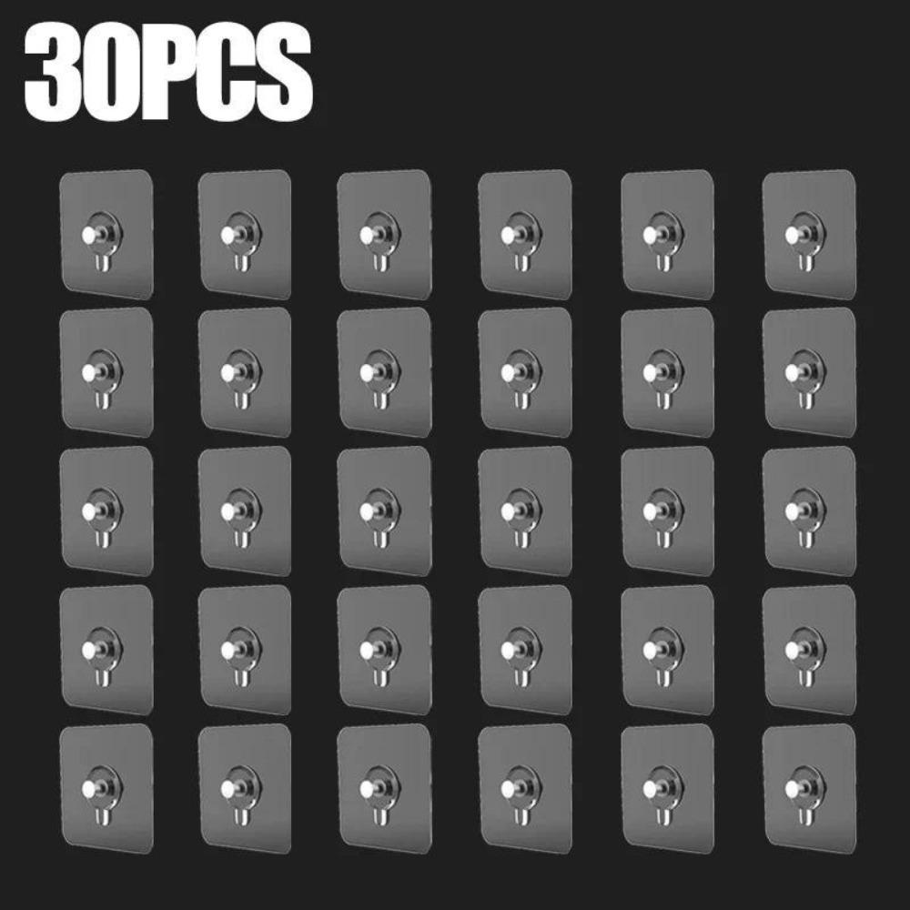 10-50Pcs No Drilling Photo Frame Hook Transparent Picture Hanging Rack  for Photo Frame Clock