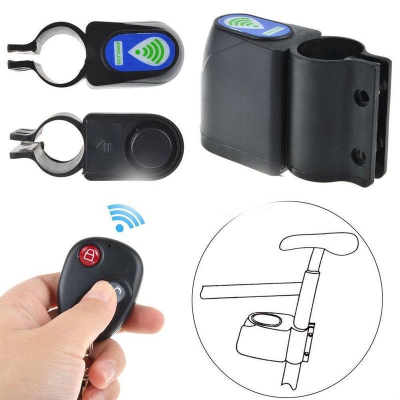 Wireless Anti-Theft Bicycle Alarm and Horn Lock for Electric and Mountain Bikes