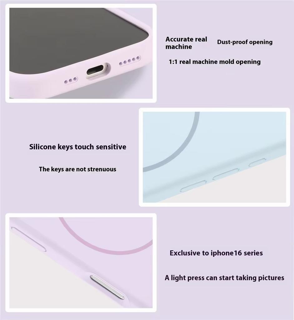 Official Liquid Silicone For Magsafe Case For iPhone 17 Pro 16 13 11 14 15 12 Pro Max Magnetic Wireless Charger Protector Cover