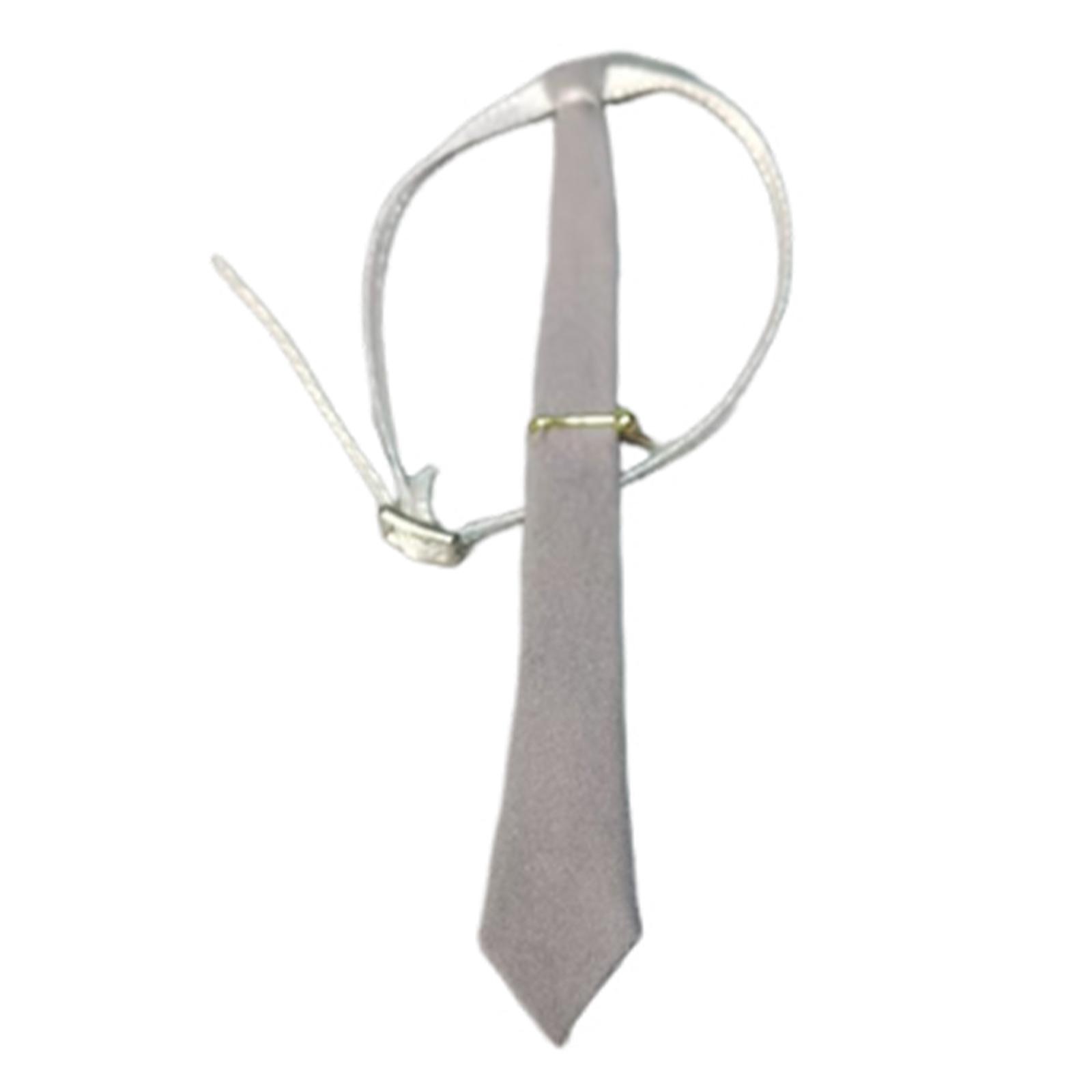 

1:6 Scale Miniature Bow Tie Fashion Dress up Accessory Casual Uniform Shirt Accessory Cosplay Costume Accessory for 12 Figures сірий колір