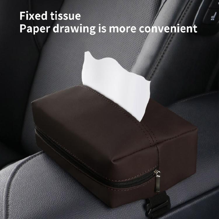 Large Car Tissue Holder Leather Tissue Holder in Car Backseat Rectangular, Napkin Holder for Car
