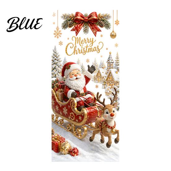 Seasonal Home Beautification Christmas Window Clings Cute Snowman Santa Penguin Reindeer Stickers for Waterproof PVC Decor Glass Reusable