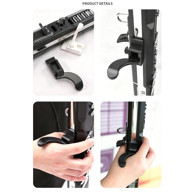 Universal ABS Hand Rest Electronic Wind Instruments Repair Accessories Ergonomic Design for Professional Performances