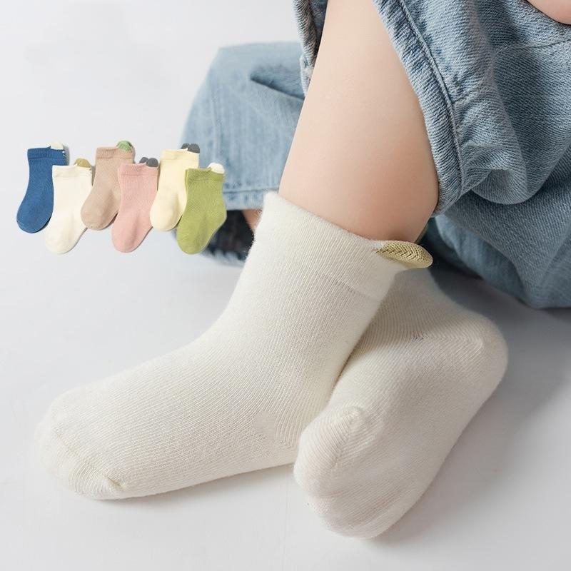 Infant Baby Socks for Girl Boy Cotton Solid Soft Breathable Cute Accessories Unisex Newborn Boneless Short Socks