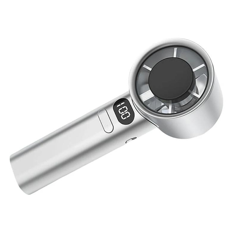 Portable Hand Fan 120 Wind Speeds Mini Bladeless Handheld Fan USB Rechargeable Personal Highspeed Fans Electric Eyelash Fan