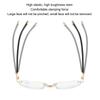Presbyopic Glasses High Definition Lens Reading Glasses Blue Light Blocking Men Frameless High Definition Lens for The Elderly