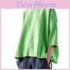 Bohemian-Stil Baumwoll-Leinen lockere Passform Hemd mit Patchwork-Design für lässige Damen