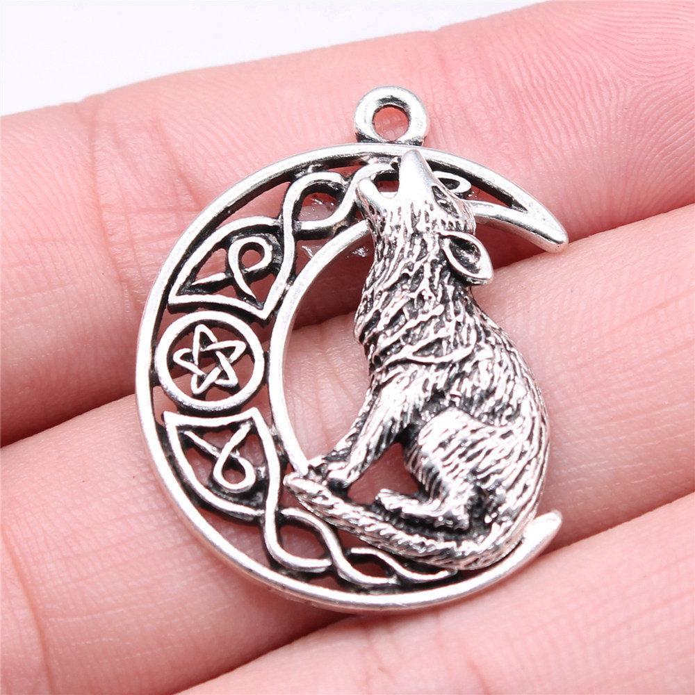 Charms Tiger Lion Wolf Pendants Kids' Jewelry Materials QC131