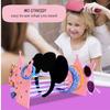 Acrylic Headband Holder Organizer Pink Crown Jewelry Display Stand Hairband Hair Hoop Display Stand for Girls Women