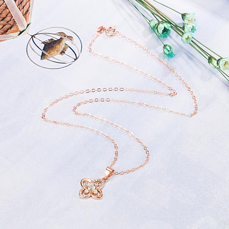 Lindon Damen-Halskette mit Anhänger, Kupferlegierung, Zirkon, modisches Geschenk