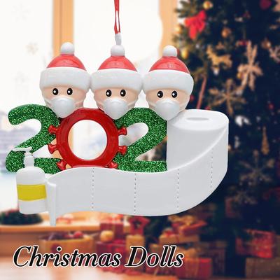 Kit d'ornements de noël personnalisés pour la famille, Kit de décoration suspendue pour arbre de noël, cadeau de festival pour