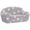 VidaXL Children's 2-Seater Sofa Bed, Mini-Sofa with Removable Cover, Toddler Sofa, Children's Bedroom Furniture, 356998