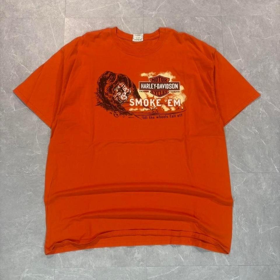Add 'Harley Davidson orange cotton Size XXL #biker #motorcycle Unisex T-Shirt