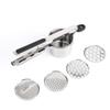 Stainless Steel Manual Potato Ricer with Silicone Grip Handle with Interchangeable Fineness Mesh Potato Masher Kitchen Gadget