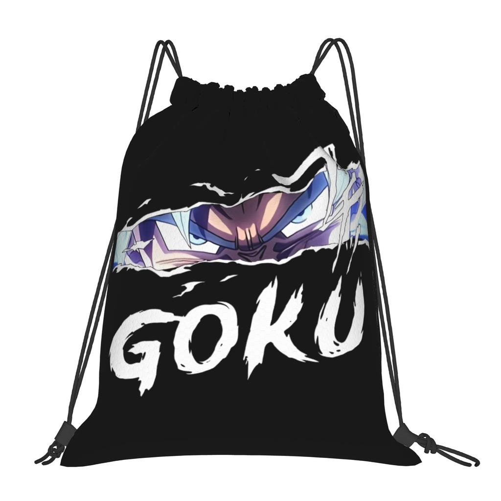 Custom DBZ Dragons Goku Ball Drawstring Bags for Shopping Yoga Backpacks Men Women Warrior Sports Gym Sackpack