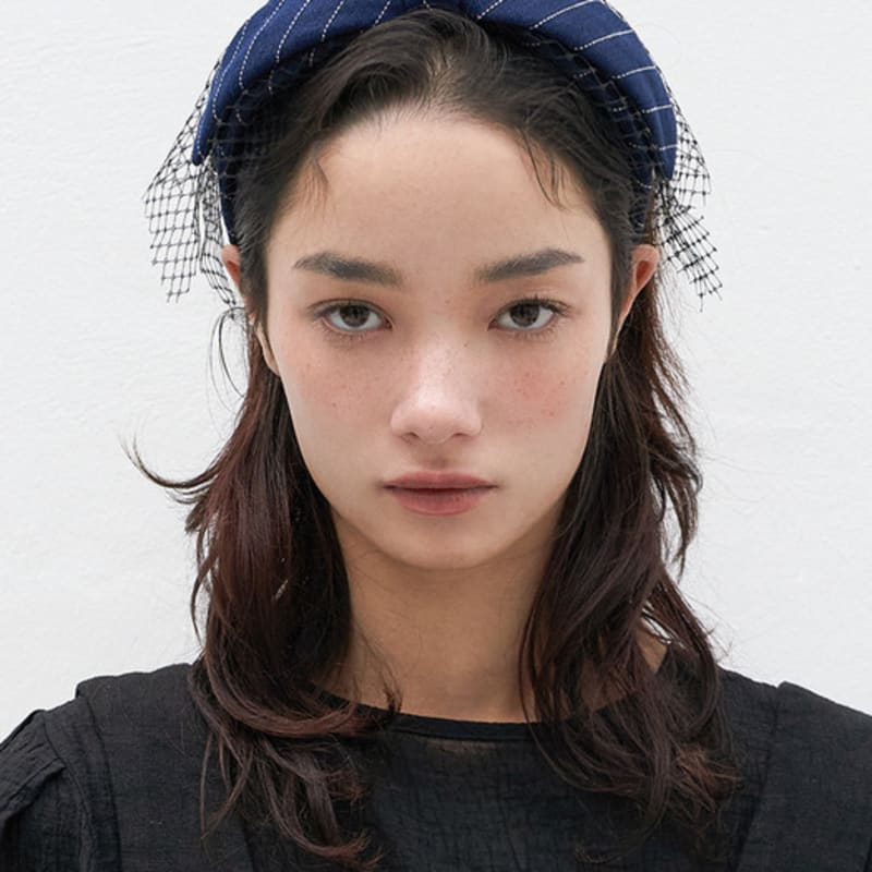 

Brown Hat [headband] Lace Petit Bunny - Navy NAVY