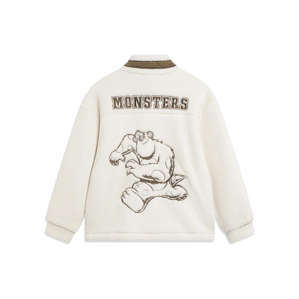 Li Ning x Disney Velvet feel Coat Men's Ecru AFDT655-3