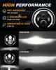 7 Inch 50W DOT SAE E9 Motorcycle Headlamp Angle Eye with DRL Turn Signal Led Headlight Housing Bucket
