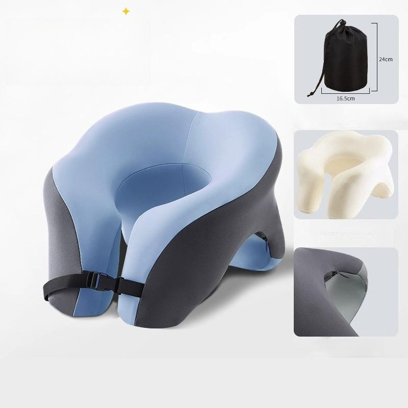 Office U-shaped Sleeping Pillow Multi Functional Student Sleeping on Their Stomach, Nap Pillows Memory Rebound Comfortable Wrap-around  Fit Rest Mat
