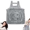 Tablier Porte-Chat avec Trous Voyage Extérieur Petit Chat Chiens Sac Suspendu sur la Poitrine Poche de Sommeil Hiver Peluche Sac de Transport pour Animaux