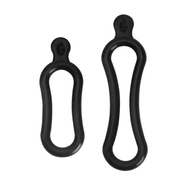 

2 шт. держатель фонаря на руль велосипеда силиконовый ремешок велосипедный светодиодный фонарь резиновая лента крепление велосипедного фонаря установить детали Short and Long 2Pcs