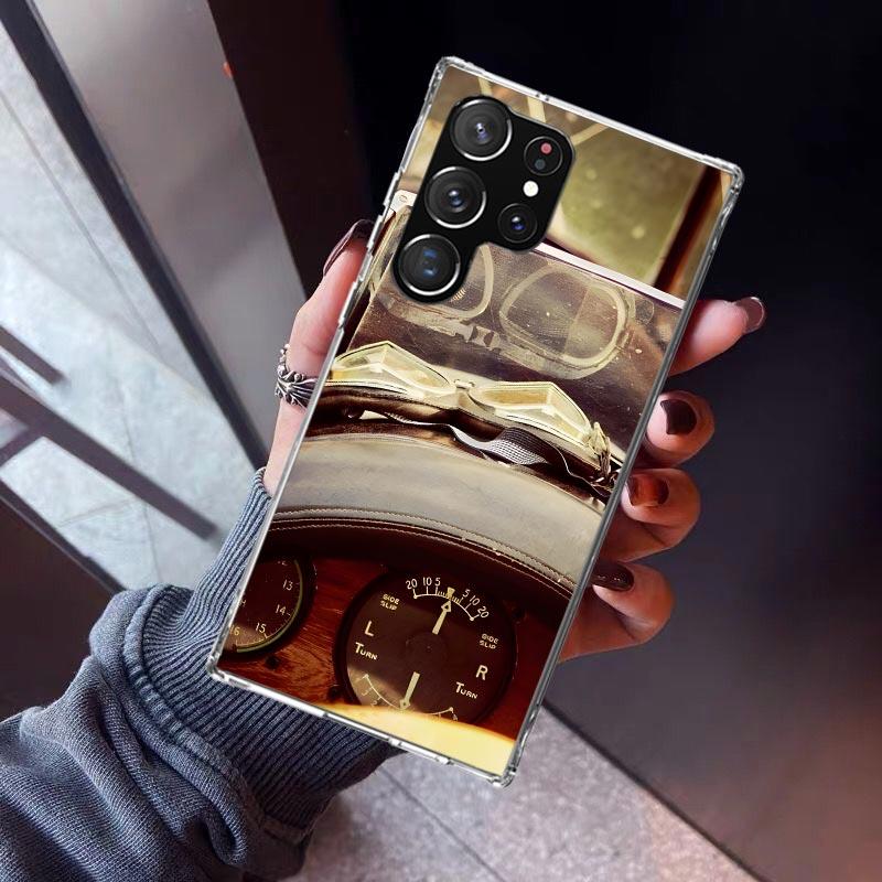 

Aviation Aeroplane Pilot Cockpit Phone Case For Samsung Galaxy S23 S24 S25 Edge S26 Ultra S22 + S21 Plus S20 FE Cover Silicone P Samsung S23 FE