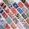 Japanese Style Fabric Printed Pure Cotton By The Meter for Kimono Cheongsam Doll Clothes Hanfu DIY Seiwng Cloth Bronzing Cat Red