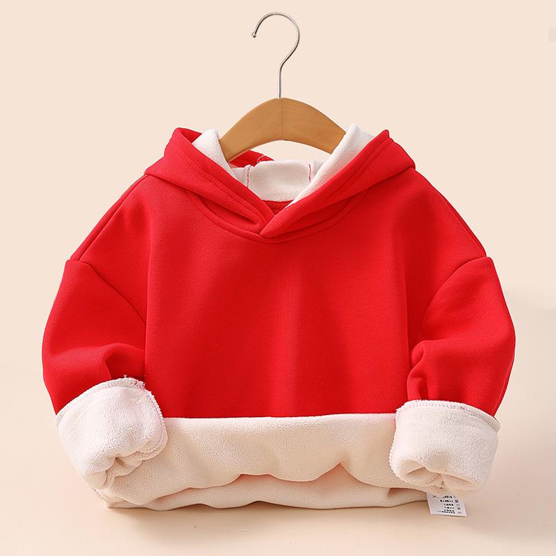 Aoli Jungen Verdicktes Fleecegefüttertes Kapuzensweatshirt