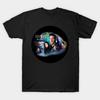 Men Black Print T-shirt Farscape No-Cut Transfer Paper Print Cotton Tshirt