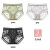 La Chapelle Women's Seamless Lace Mid-Waist Briefs
