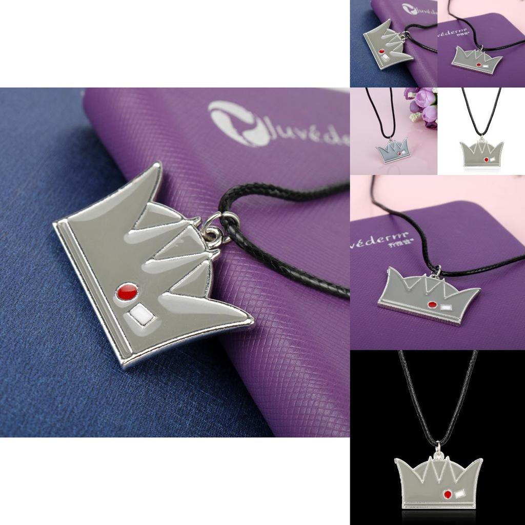 Riverdale Alloy Drop Oil Crown Necklace With Snake Chain For Unisex Wear