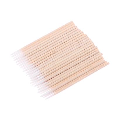100 Stück ultrakleine Einweg-Wattestäbchen, fusselfreie Mikrobürsten, Wattestäbchen aus Holz, Tupfer zum Entfernen von Wimpernkleber