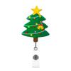 Snowman Elk Christmas Badge Reel Santa Claus ID Card Holder  Doctor Student