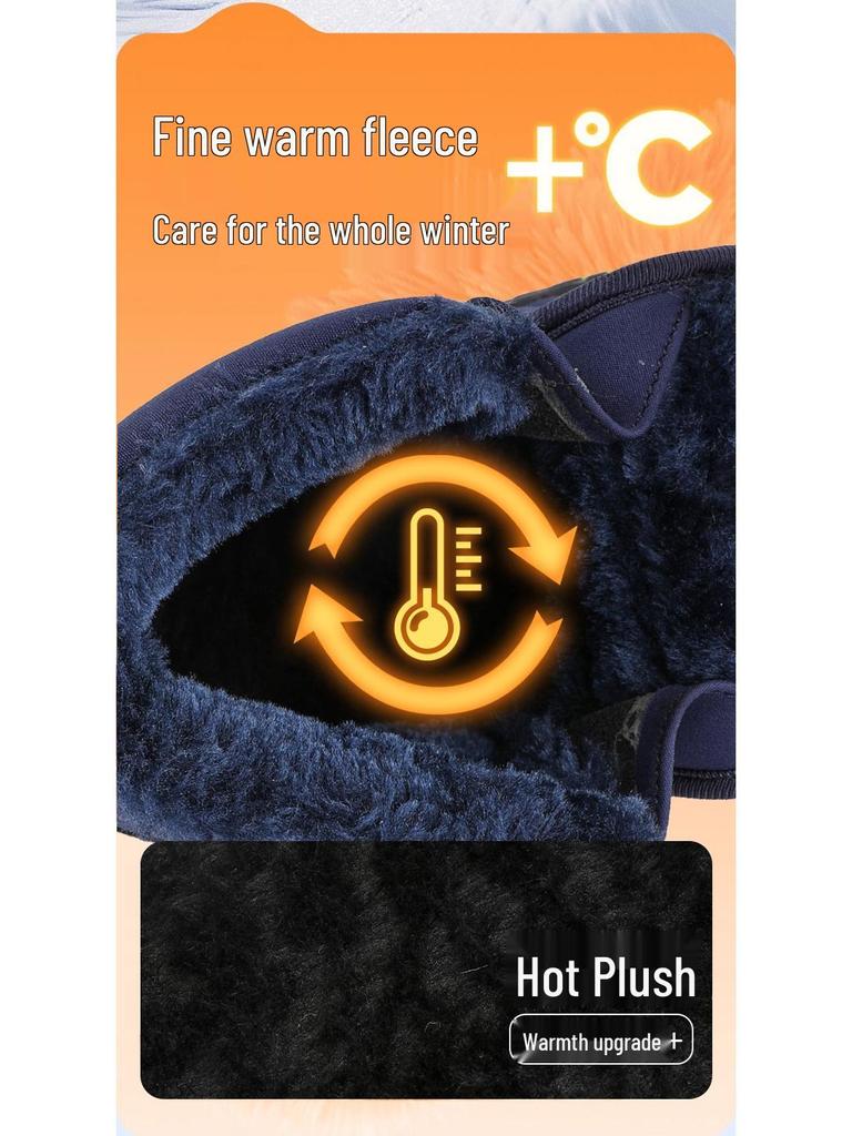 Winter-Schneestiefel für Kinder: Warme Baumwollschuhe mit Samtfutter für Jungen & Mädchen