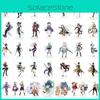 Exquisite Genshin Impact Acrylic Figure Stand Featuring Barbatos Keqing And Barbara