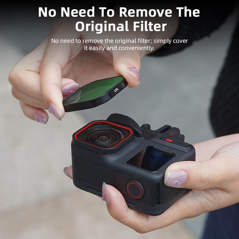 BRDRC Len Filters for Insta360 Ace Pro 2 Camera UV CPL ND8/16/32/64 Neutral Density Lens Quick Release Photography Accessoise