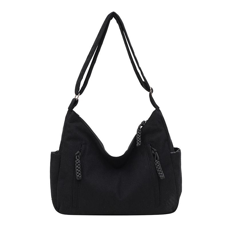 Cord Damen neuer Trend Pendelmode einfache Schulter Unterarm Umhängetasche lässiger Rucksack mit großer Kapazität Damen