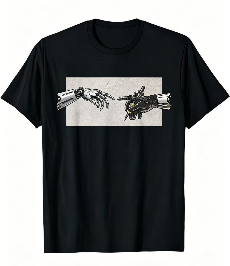 Vintage Tattoo Hand Graphic Tee Streetwear Harajuku Style TShirt Retro Alternative Art Top Edgy Fashion Short Sleeve Shirt