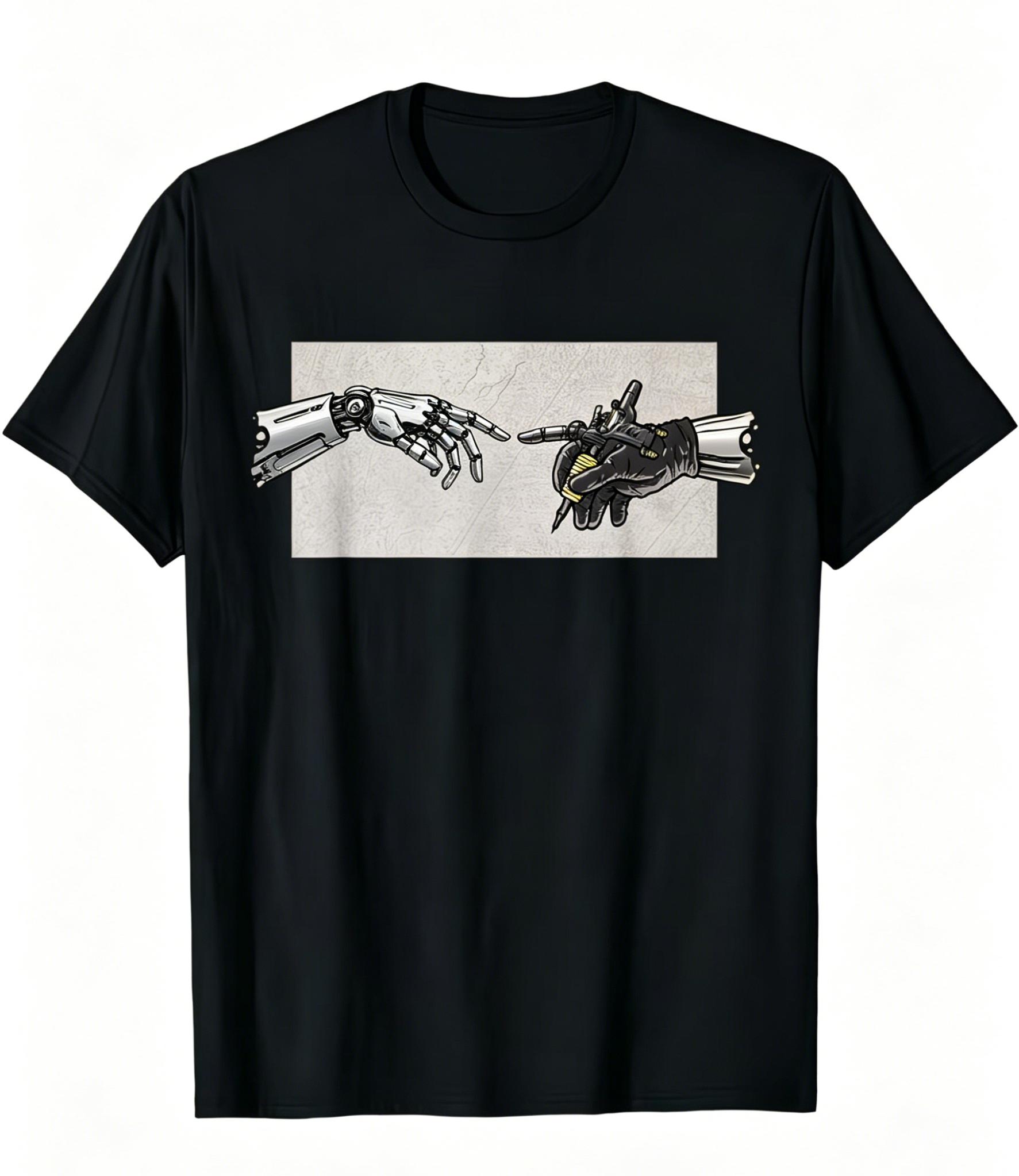 Vintage Tattoo Hand Graphic Tee Streetwear Harajuku Style TShirt Retro Alternative Art Top Edgy Fashion Short Sleeve Shirt S