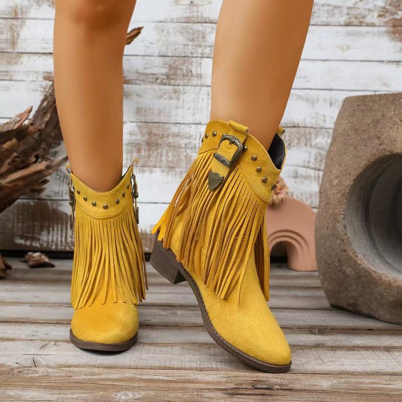 

Модные новые женские короткие ботинки, металлическая пряжка, нескользящие, износостойкие, на блочном каблуке, толстый каблук, женские замшевые ботильоны 35