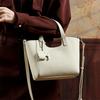HIFASHION Minimalist Genuine Leather Tote Bags For Women Elegant Cowhide Top Handle Shoulder Bag Bucket Work Crossbody Handbags