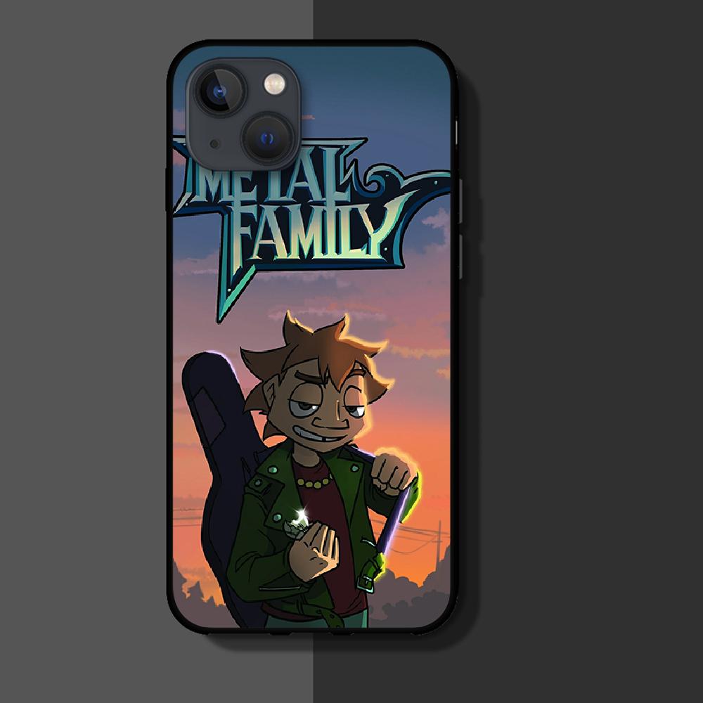 Kovové rodinné kreslené pouzdro na telefon pro Iphone Samsung Galaxy Xiaomi Mi Redmi Note S 6 7 8 9 10 11 12 13 20 2022 Kryt 5G Max Pro Plus TPU měkký luxusní nový