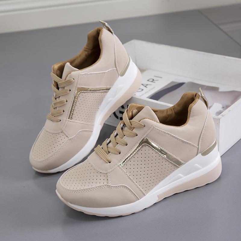 Large size casual single shoes women's 2025 summer new European and American platform heel casual shoes straps sports shoes