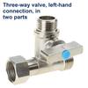 Tee Stop Valves Feed Water Adapter 1/2 X 1/2 X 1/2 Inch Compression Tee Valve Tee Fitting Tee Connector Adapter Enduring