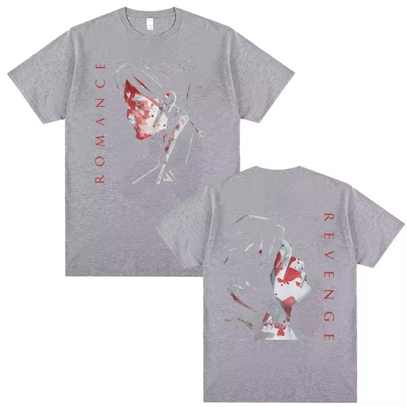 

Футболки группы My Chemical Romance Футболка с принтом Three Cheers for Sweet Revenge Летняя мужская женская рок-панк эмо футболка с коротким рукавом 4XL