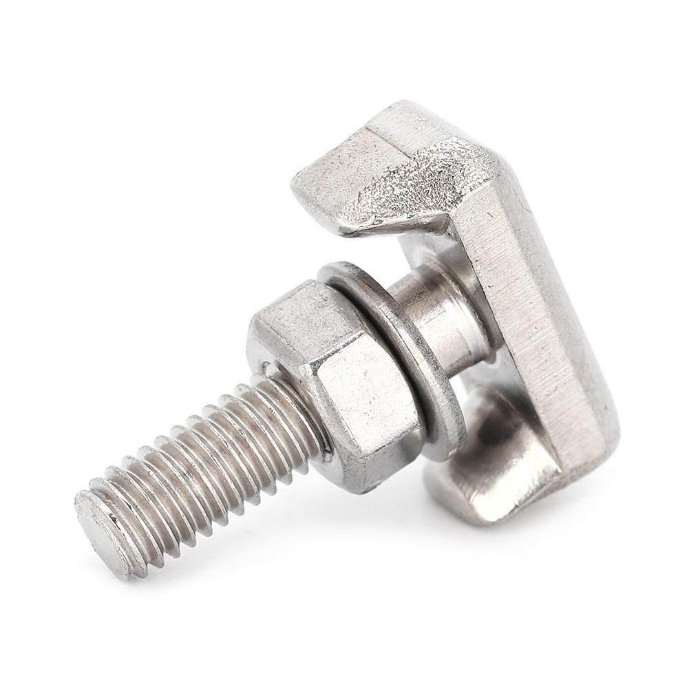 10pcs Stainless Steel T Bolt Auto Battery Cable Terminal Connectors 19116852 Fits for Cadillac