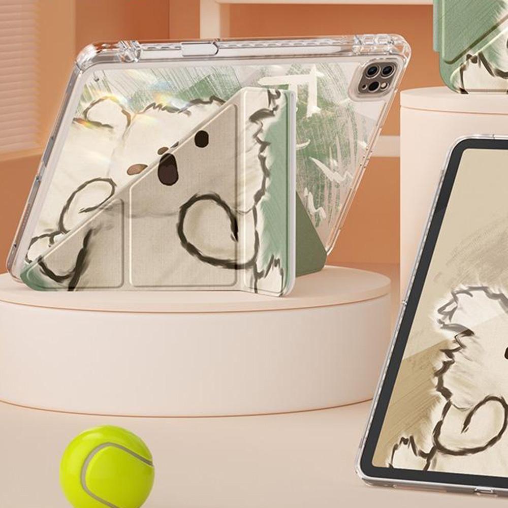 Ochranné pouzdro na tablet pro iPad Pro 12.9/iPad Air 13 2024/iPad Air 13 2025/iPad Mini 6 7/iPad 9.7/iPad Pro 13 11/iPad 11 10.9/iPad 10.2 s přihrádkou na pero