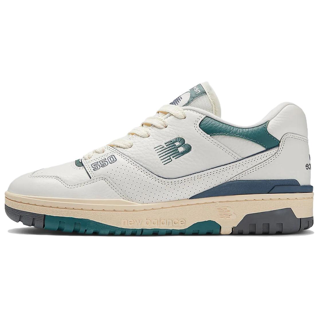 

New Balance 550 Mini Logo Pack - New Spruce Unisex Sneakers White Sea-Salt Calcium BB550PTB 40.5
