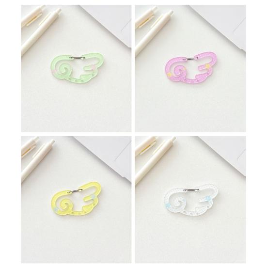 Acrylic Keychain Hook Clip Lightweight Pendant Decoration Key Bag Car Charm Key Chain Backpack Accessory